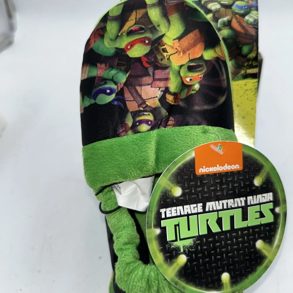 Teenage Mutant Ninja Turtles Slippers Vintage Nickelodeon Boy's 11/12 NWT